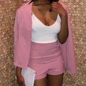 Pearl Blazer and Short Set
